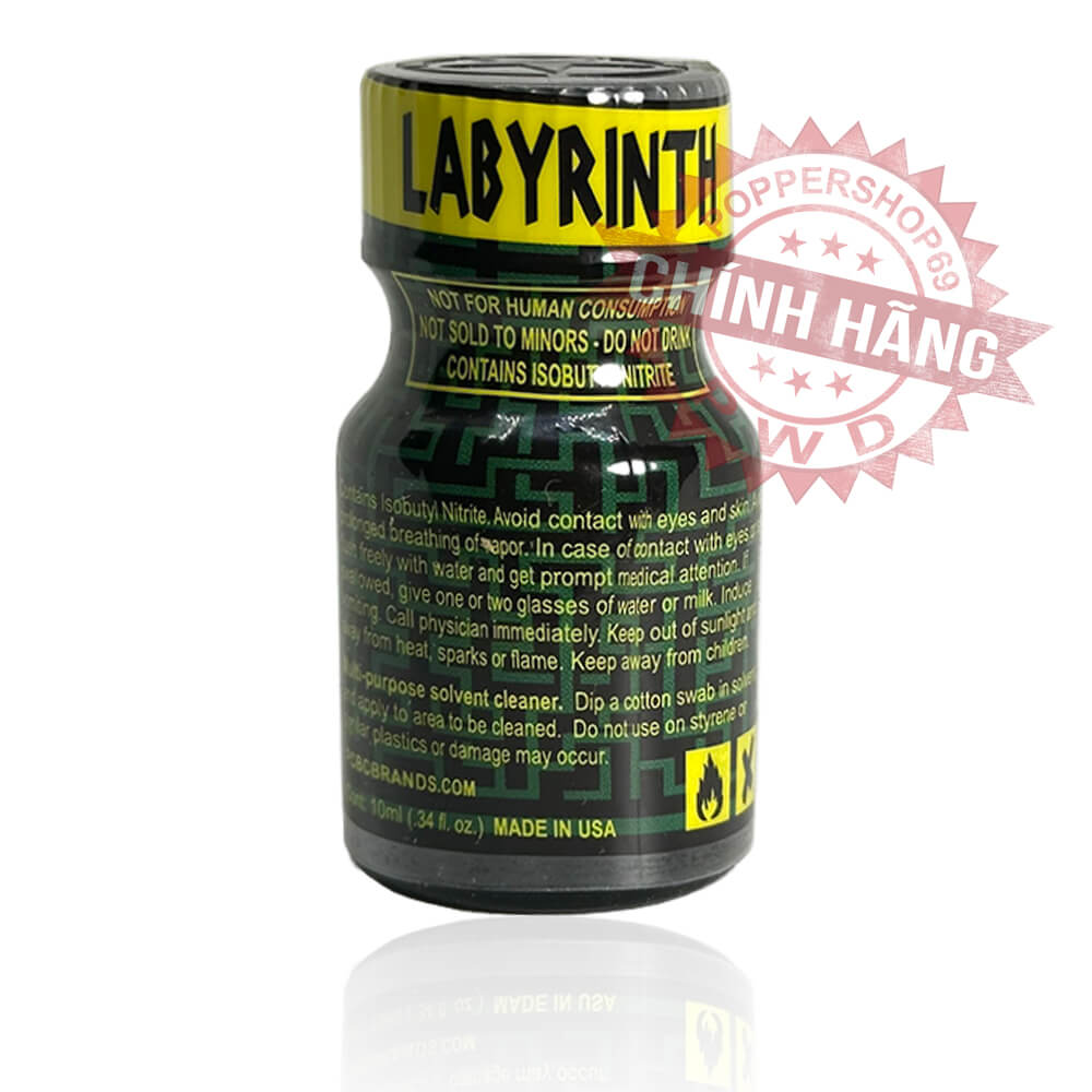 Poppers LABYRINTH CHINH HANG USA 10ML Popper LABYRINTH CHÍNH HÃNG USA 10ML